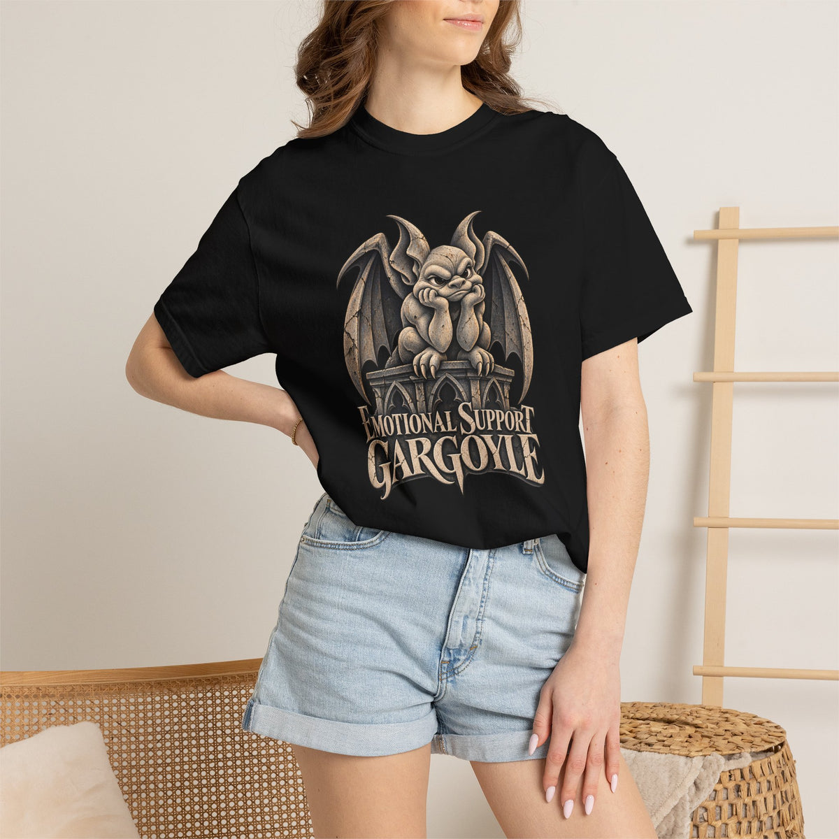 Emotional Support Gargoyle Shirt | The Knight and the Moth Inspired Tee