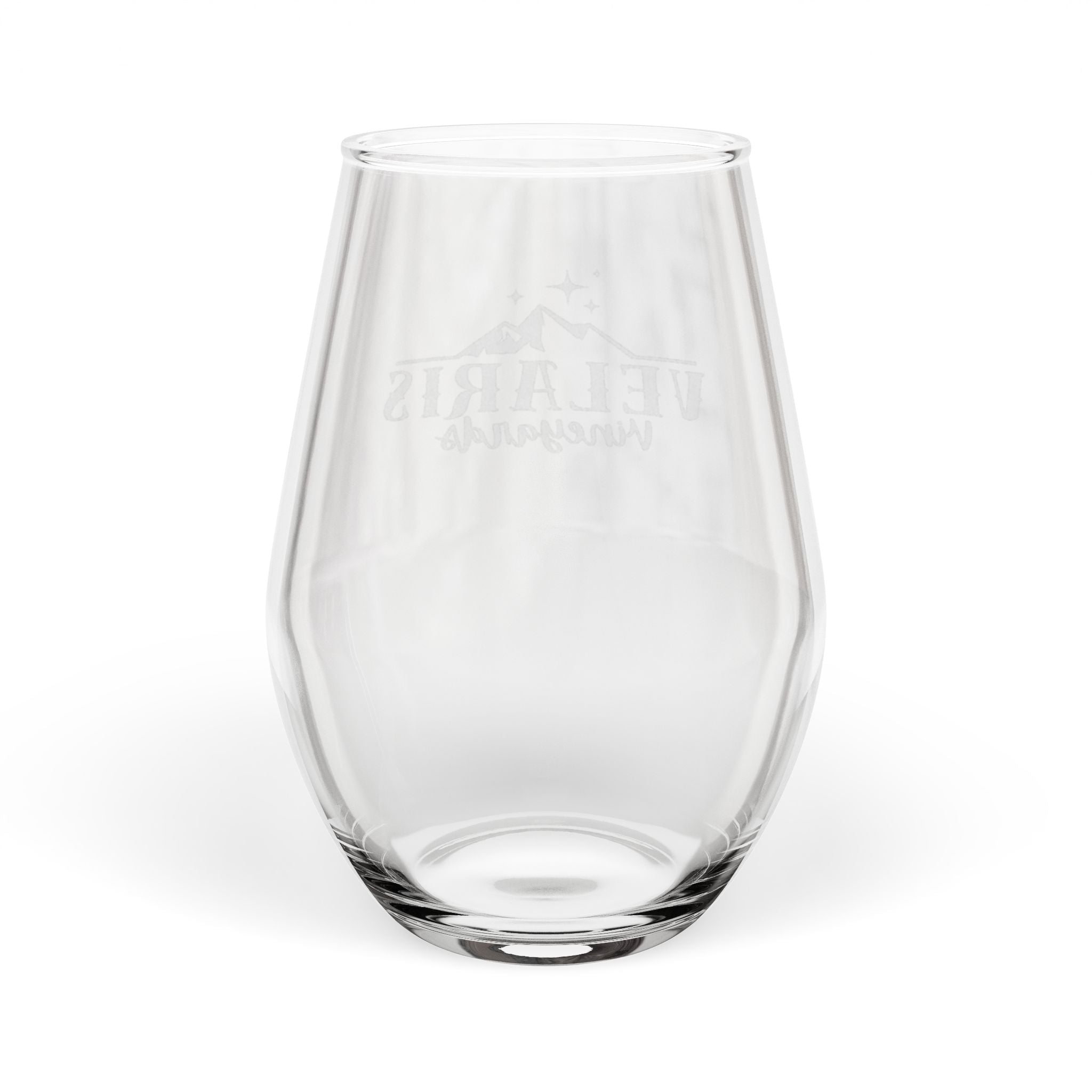 Velaris Vineyards Engraved Stemless Wine Glass Bookish Fantasy Drinkware